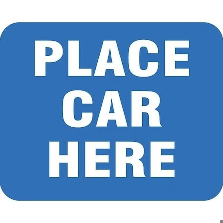 Accuform RAILROAD CLAMP SIGN PLACE CAR HERE 12 FRR957BU